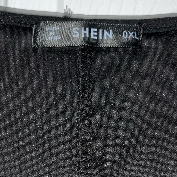 SHEIN Lace, VNeck Black Dress. Size OX. Excellent Condition. - Picture 3 of 3